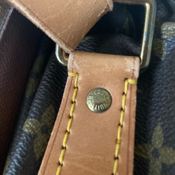 ouis Vuitton Monogram Canvas Cartouchiere Shoulder Bag Crossbody Vintage LV - Picture 13 of 16